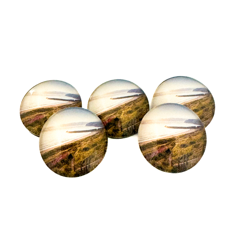 Skinningrove Sunrise Pebble Magnet 1 Skinningrove Sunrise Pebble Magnet