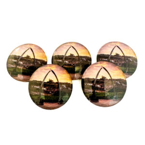 Home 1 Whitby Whalebones Sunrise Pebble Magnet