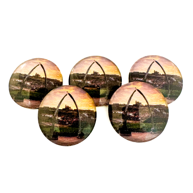 Whitby Whalebones Sunrise Pebble Magnet 1 Whitby Whalebones Sunrise Pebble Magnet