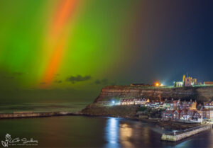 Northern Lights At Tate Hill Whitby