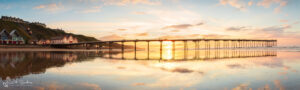 Saltburn Pier Reflexions Slim Panoramic
