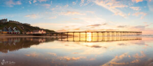 Saltburn Pier Reflexions Wide Panoramic