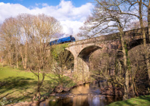 Sir Nigel Gresley Crossing The Murk Esk Near Grosmont