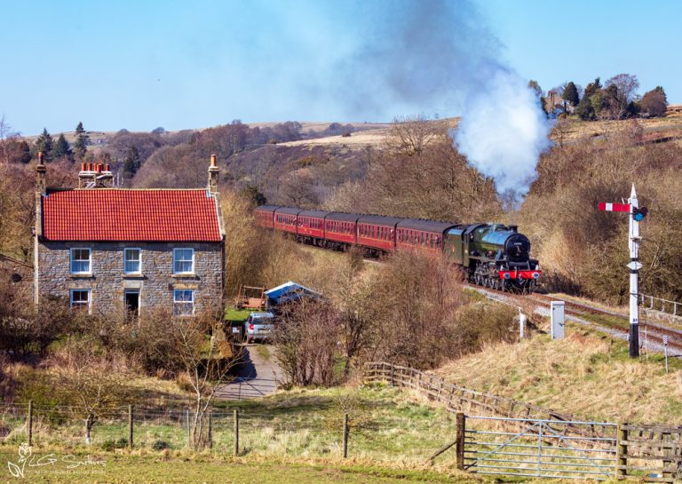 LMS Jubilee Class 5596 Bahamas Passing Abbot's Farm On The NYMR