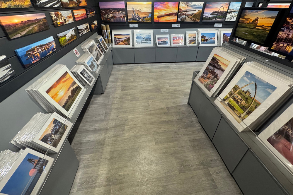 Inside The North Yorkshire Gallery in Whitby