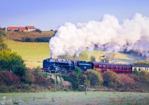 9F locomotive No. 92134 On The NYMR