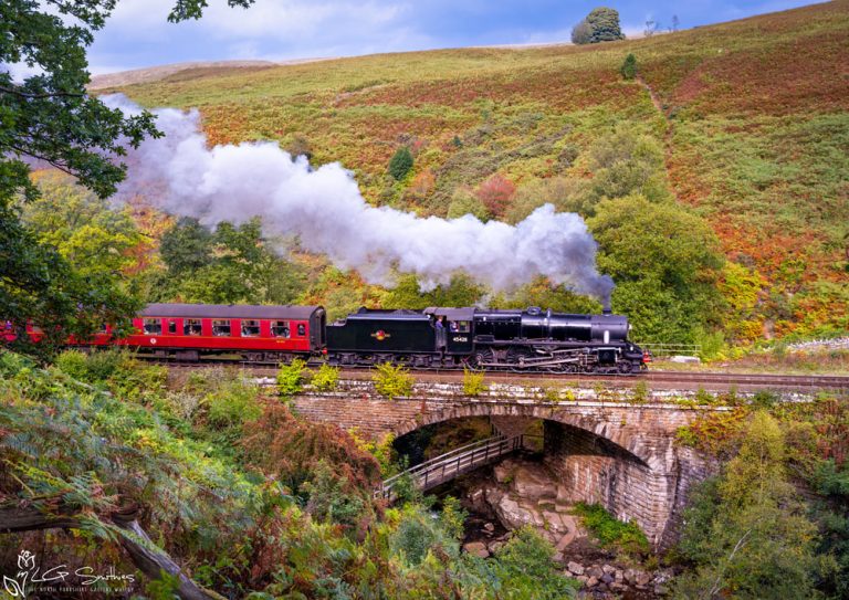 Black 5 No. 5428 Eric Treacy. At Water Arc NYMR