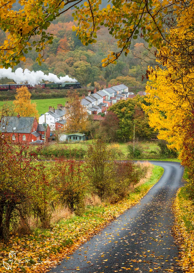 Autumn At Esk Valley Cottages As Flying Scotsman Passes by Autumn At Esk Valley Cottages As Flying Scotsman Passes by