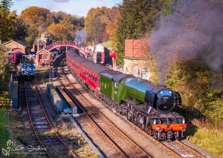Flying Scotsman 60103 Locomotive At Goathland Station