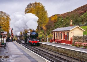 Flying Scotsman Arrives At Goathland Station