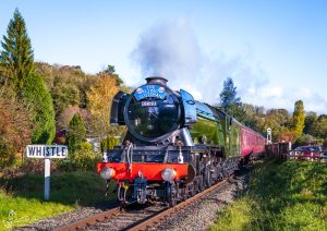 Flying Scotsman At New Bridge Crossing