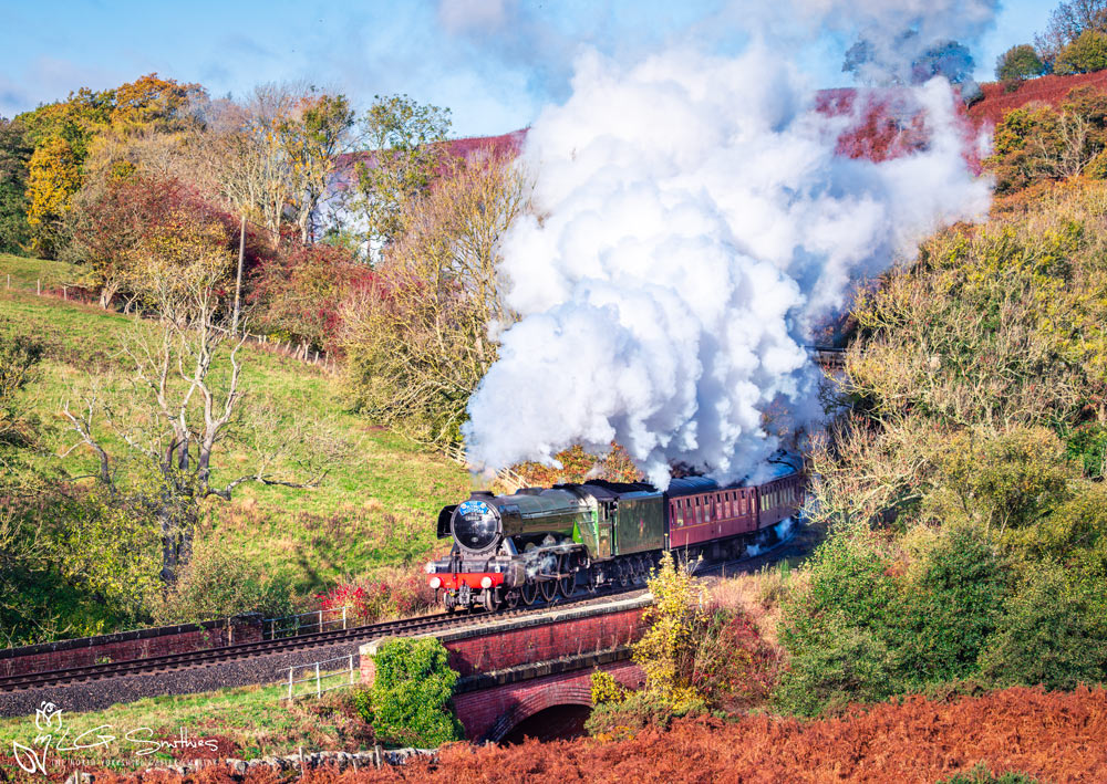 Flying Scotsman Cuts Through The Gallery Darnholm Flying Scotsman Cuts Through The Gallery Darnholm