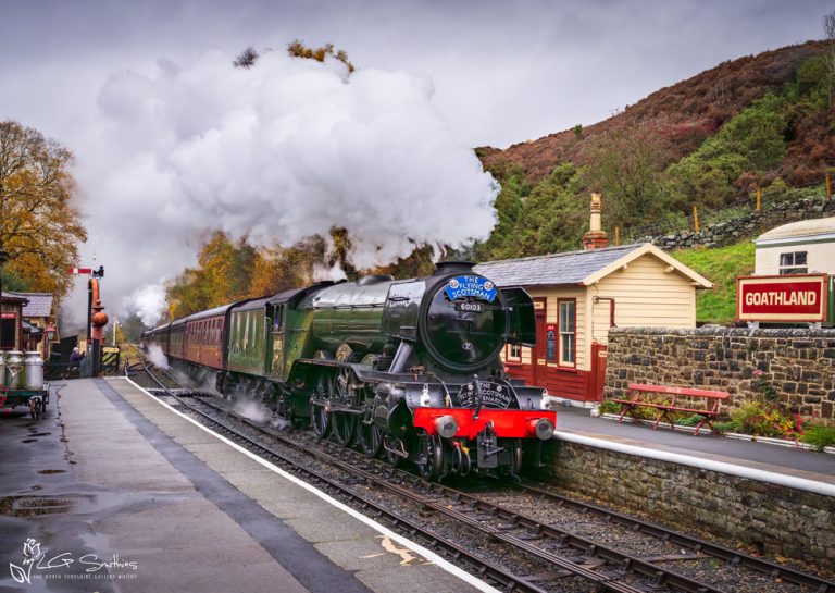Flying Scotsman In The Harry Potter Station Goathland