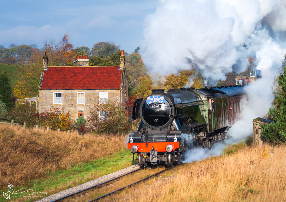 Flying Scotsman On The NYMR At Abott's House Farm NYMR Flying Scotsman On The NYMR At Abott's House Farm NYMR