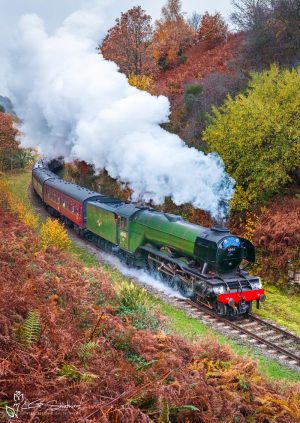 Flying Scotsman Steam Engine At Beck Hole