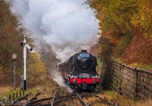 Steam Loco Flying Scotsman On The NYMR