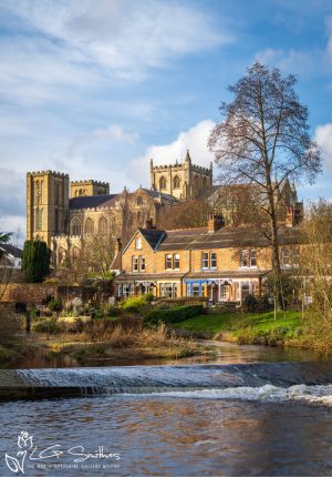 Ripon Cathedral Across the River Skell