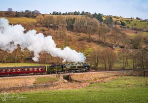 Braunton Steam Engine On Its Way To Oxenhope Station