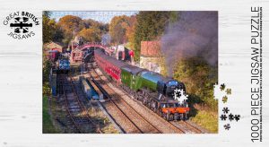 Flying Scotsman Locomotive At Goathland Station 1000 Piece Jigsaw