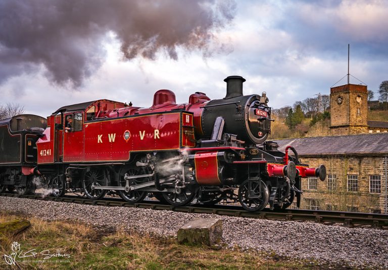 LMS 41241 At Mytholmes Lane Oakworth
