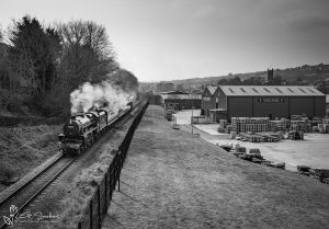LMS Stanier Black Five 45407 The Lancashire Fusilier At Keighley