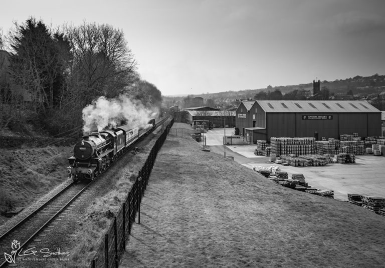 LMS Stanier Black Five 45407 The Lancashire Fusilier At Keighley