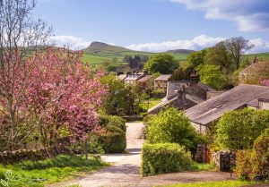 Stainforth Cottages in Spring Sunshine
