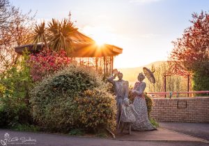 Sunrise at Saltburn's Italian Gardens Sculpture