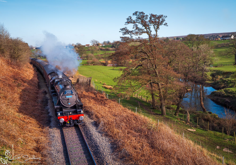 The LMS Black Five 4507 The Lancashire Fusilier At Danby NYM The LMS Black Five 4507 The Lancashire Fusilier At Danby NYM