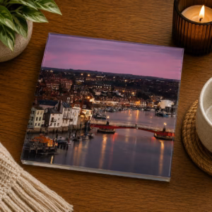 Whitby Swing Bridge Glass Coaster(3) coffee table decor