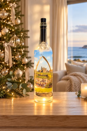 The Whalebones West Cliff Whitby Light Up Bottle Lit