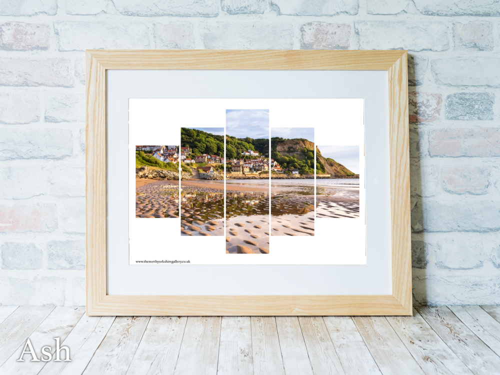 Runswick Bay Yorkshire 5 PCS Wall Art 3 Runswick Bay Yorkshire 5 PCS Wall Art Ash Landscape Frame