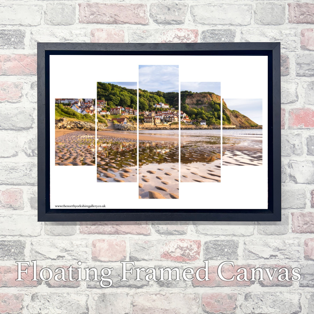 Runswick Bay Yorkshire 5 PCS Wall Art 7 Runswick Bay Yorkshire 5 PCS Wall Art Landscape Float Frame Canvas