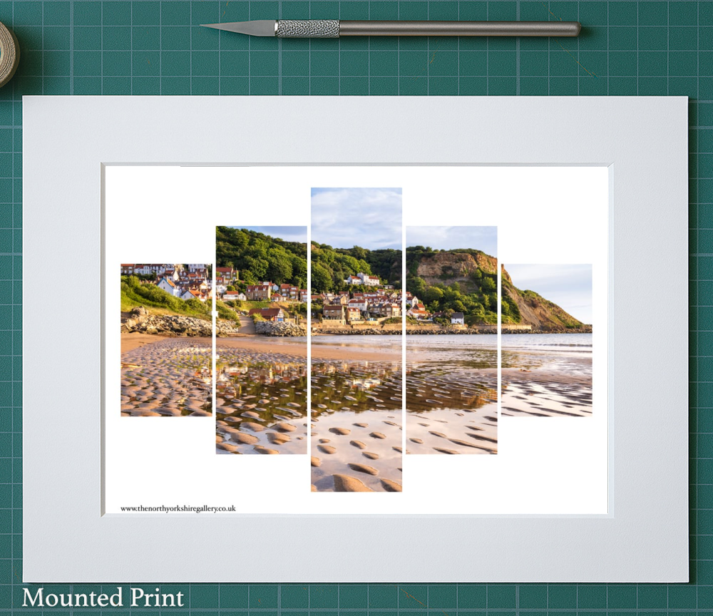 Runswick Bay Yorkshire 5 PCS Wall Art 8 Runswick Bay Yorkshire 5 PCS Wall Art Landscape Mounted Print