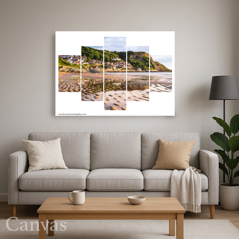Runswick Bay Yorkshire 5 PCS Wall Art 2 Runswick Bay Yorkshire 5 PCS Wall Art Wall Art For Living Room Landscape