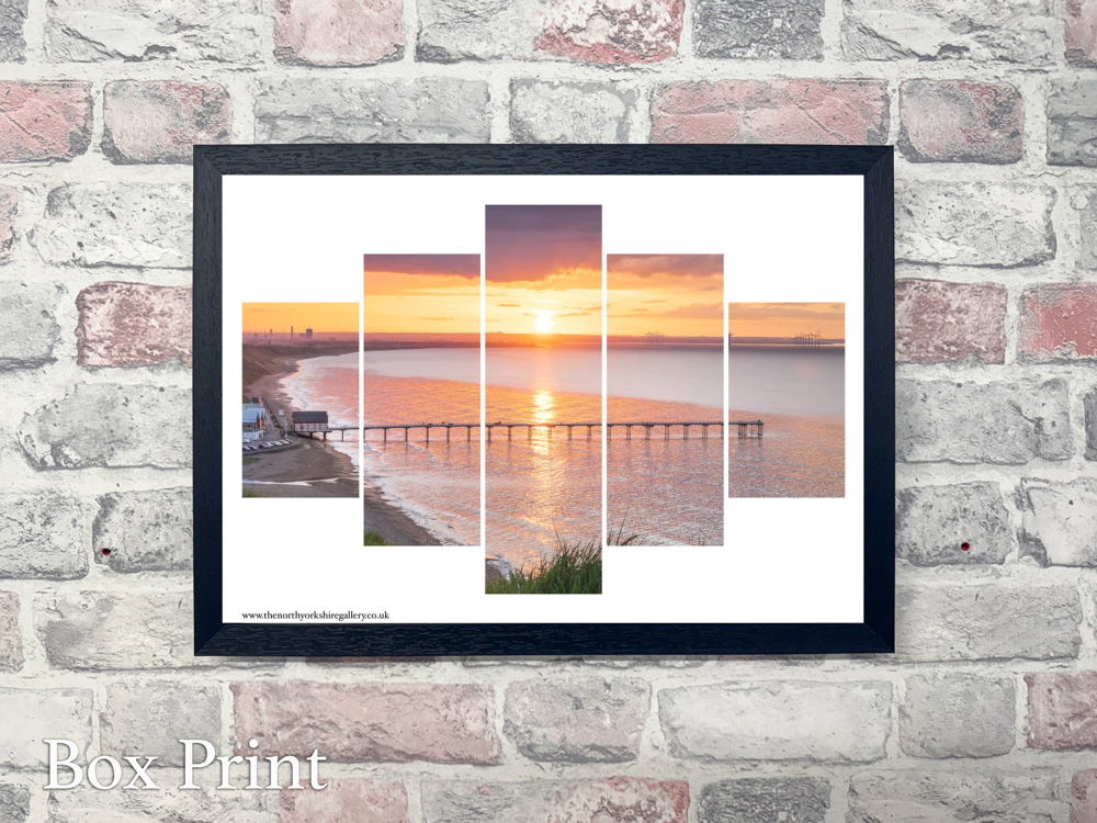 Saltburn Sunset From Huntcliff 5 PCS Wall Art 6 Saltburn Sunset From Huntcliff 5 PCS Wall Art Landscape Box Print